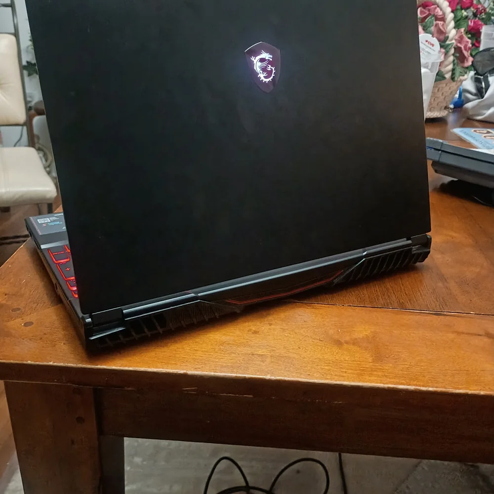 MSI Gaming Laptop with Red Accents